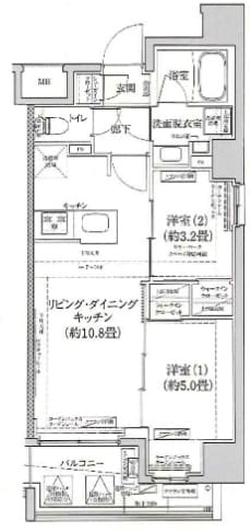 プロスタイルウェルス浅草アイルの物件間取画像