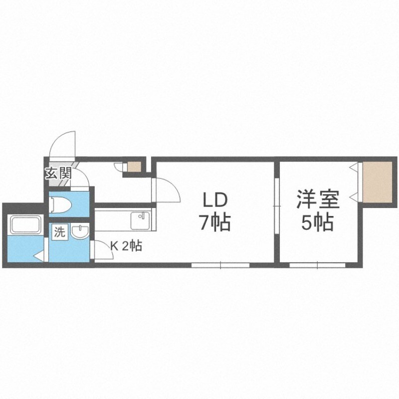 真駒内駅 徒歩60分 2階の物件間取画像