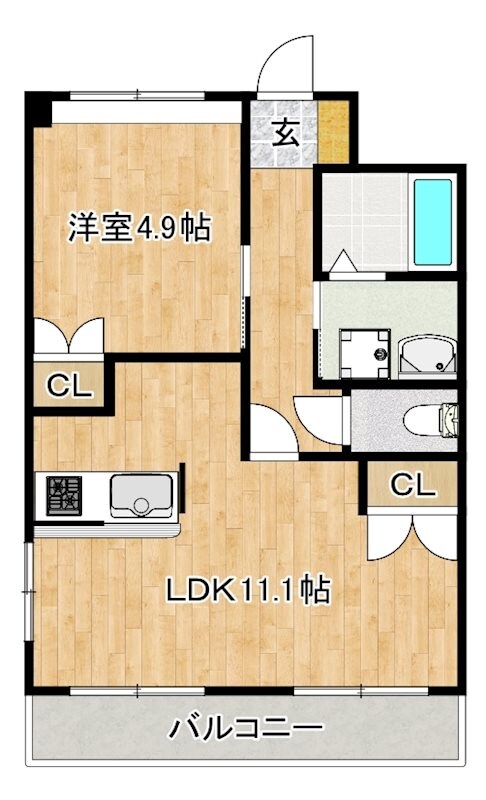 ネオレジデンス広川の物件間取画像