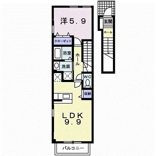 フォレストヒルズ３号館の物件間取画像
