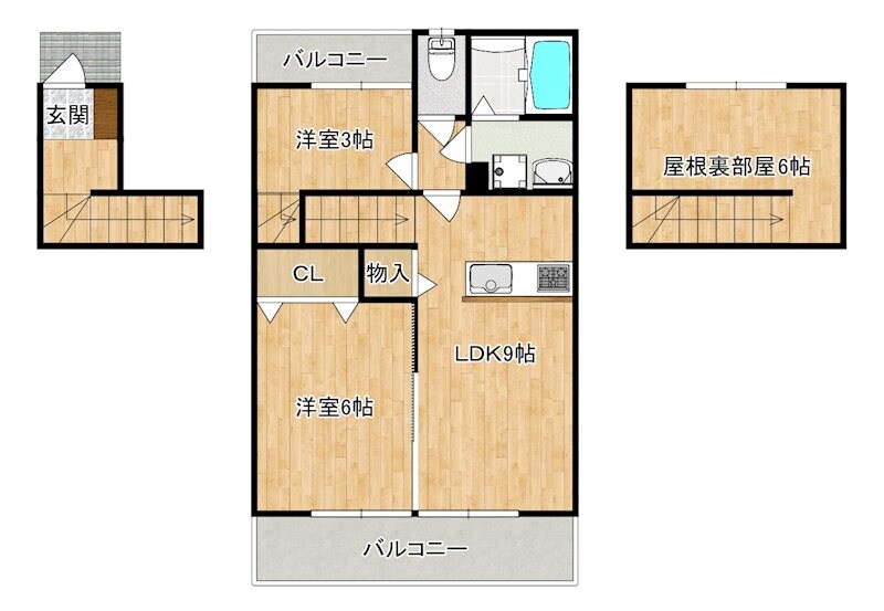 ソラーナ大刀洗の物件間取画像