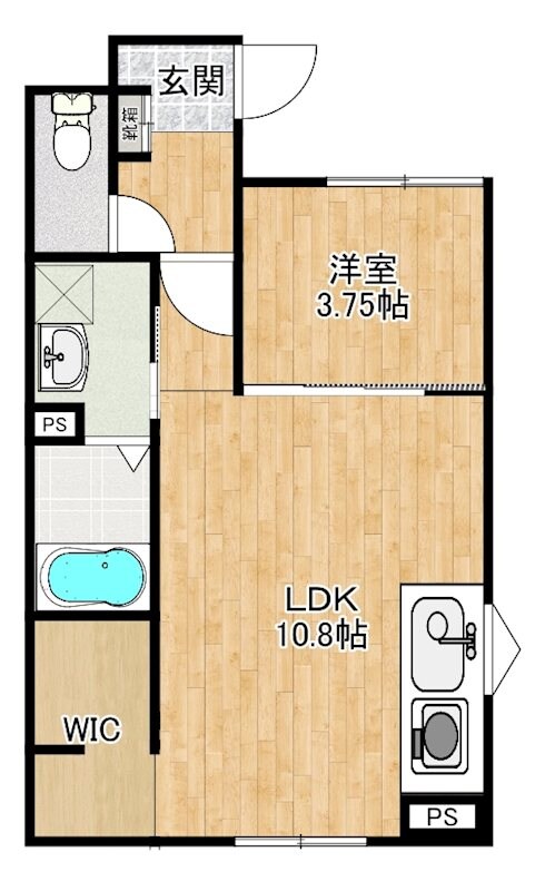 シャインラッシュIの物件間取画像