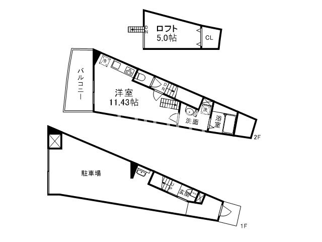 A-CUBE＋KANGETSUKYOの物件間取画像