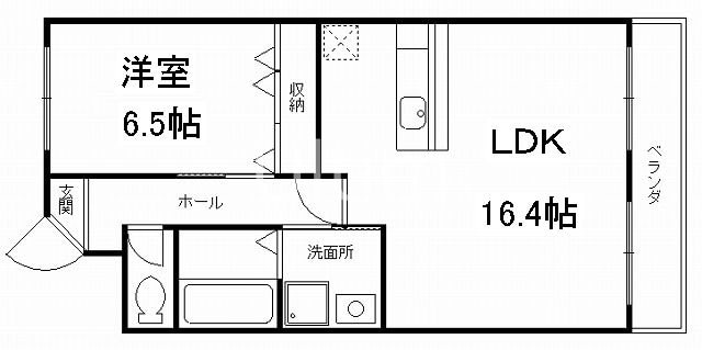 フレーヴァー七瀬川の物件間取画像