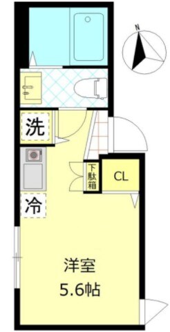 FERIO千住大橋駅前の物件間取画像