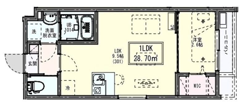 KLEIS竹ノ塚Ⅱの物件間取画像