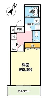 メゾンYUHIRIの物件間取画像