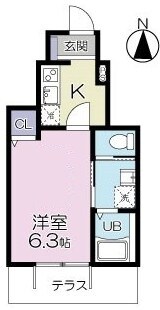 グランシャレー亀有Ⅰの物件間取画像