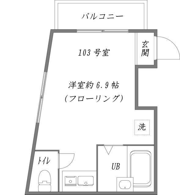 ＭＥＬＤＩＡ江北の物件間取画像