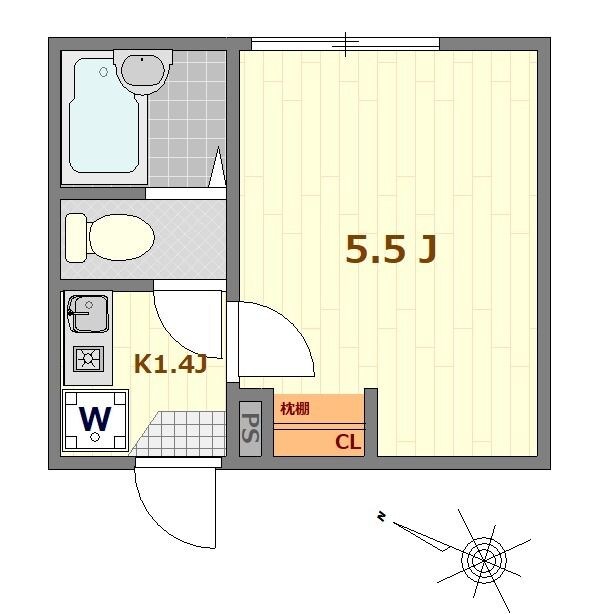 セシリア扇大橋の物件間取画像