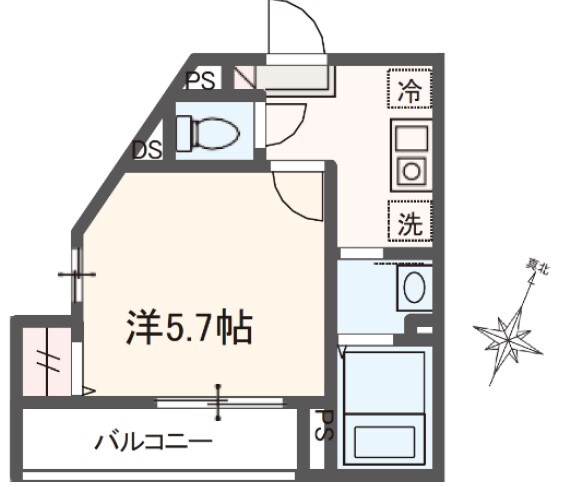 メルディア松戸の物件間取画像