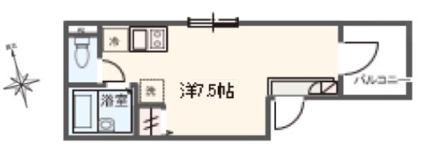 MELDIA扇大橋Ⅱの物件間取画像