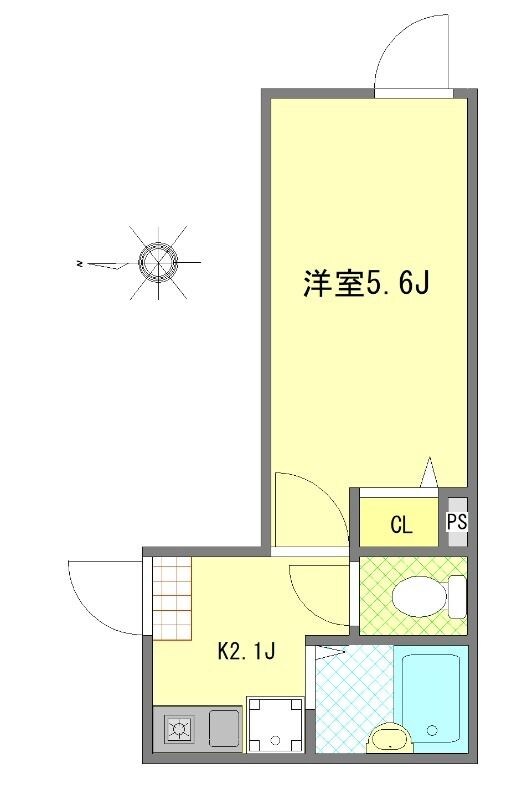 Well-being江北の物件間取画像
