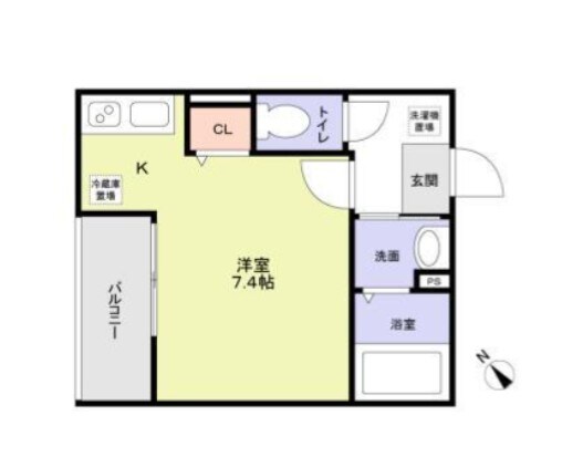 ウエストガーデン南花畑の物件間取画像