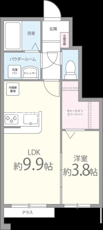 ヘキラン天神の物件間取画像