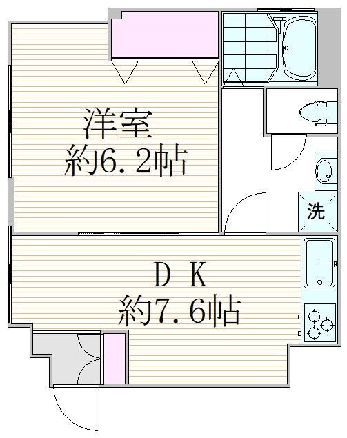 メタセコイヤマンションの物件間取画像