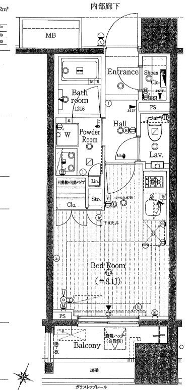 東京都港区西麻布３丁目マンション 6階の物件間取画像