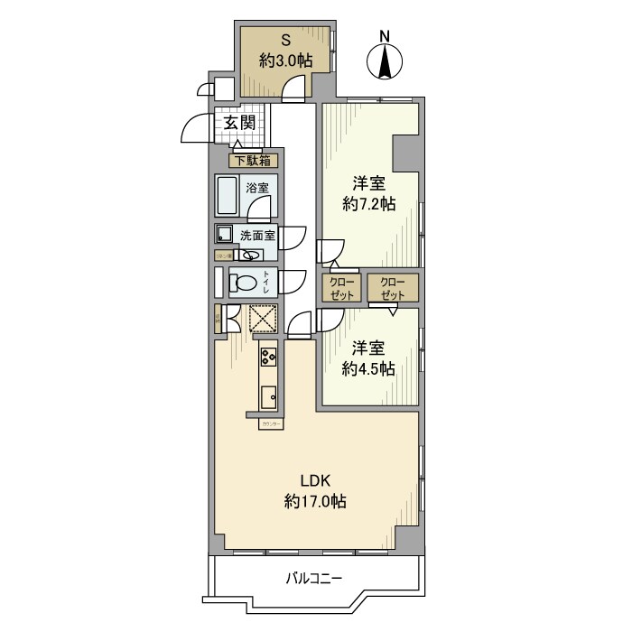 納屋橋マンションＡ棟の物件間取画像