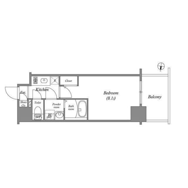 エスリード新栄マルスの物件間取画像