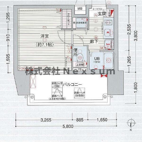 プレサンス覚王山D-StyleⅡの物件間取画像