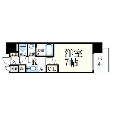 プレサンス名古屋ＳＴＡＴＩＯＮサティナの物件間取画像