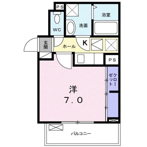 グランディア　矢田の物件間取画像