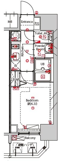 MAXIV東別院の物件間取画像