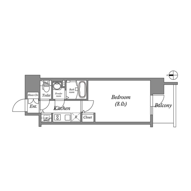 エスリード栄イーストスクエアの物件間取画像