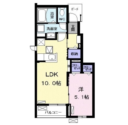 メゾン・ド・パルクの物件間取画像