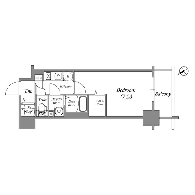 エスリード新栄プライムの物件間取画像