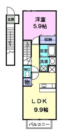 ジェンティーレの物件間取画像