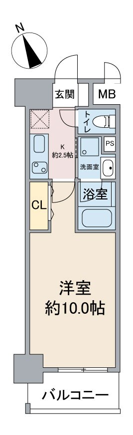 スカイコート千代田の物件間取画像