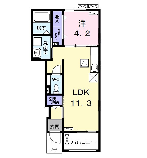 フィオーレの物件間取画像