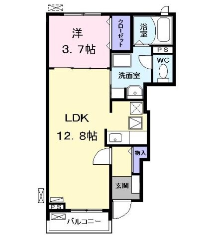 ルミーナ川前の物件間取画像