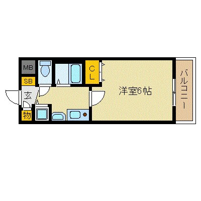 プレサンス名古屋城前の物件間取画像