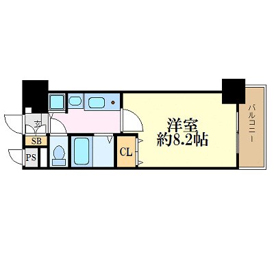 プレサンス名古屋駅前グランヴィルの物件間取画像