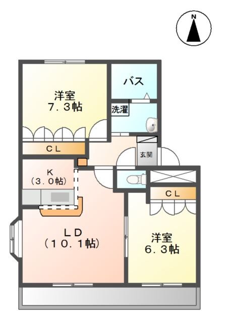 アーバンフローラの物件間取画像