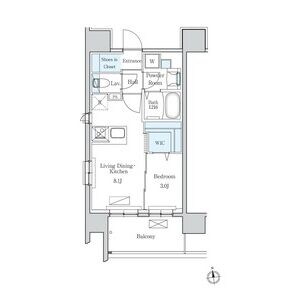 デュオフラッツ栄の物件間取画像