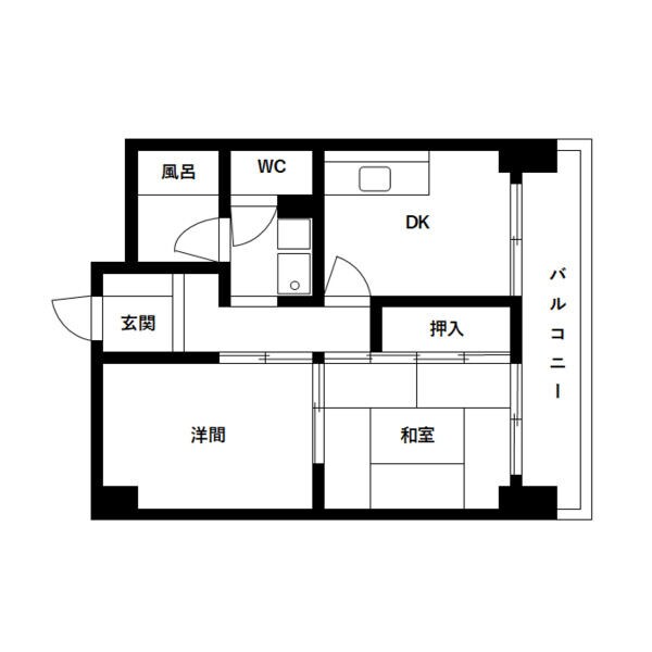エスポワール杉山の物件間取画像