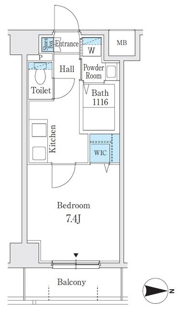プレイズシード名古屋亀島の物件間取画像