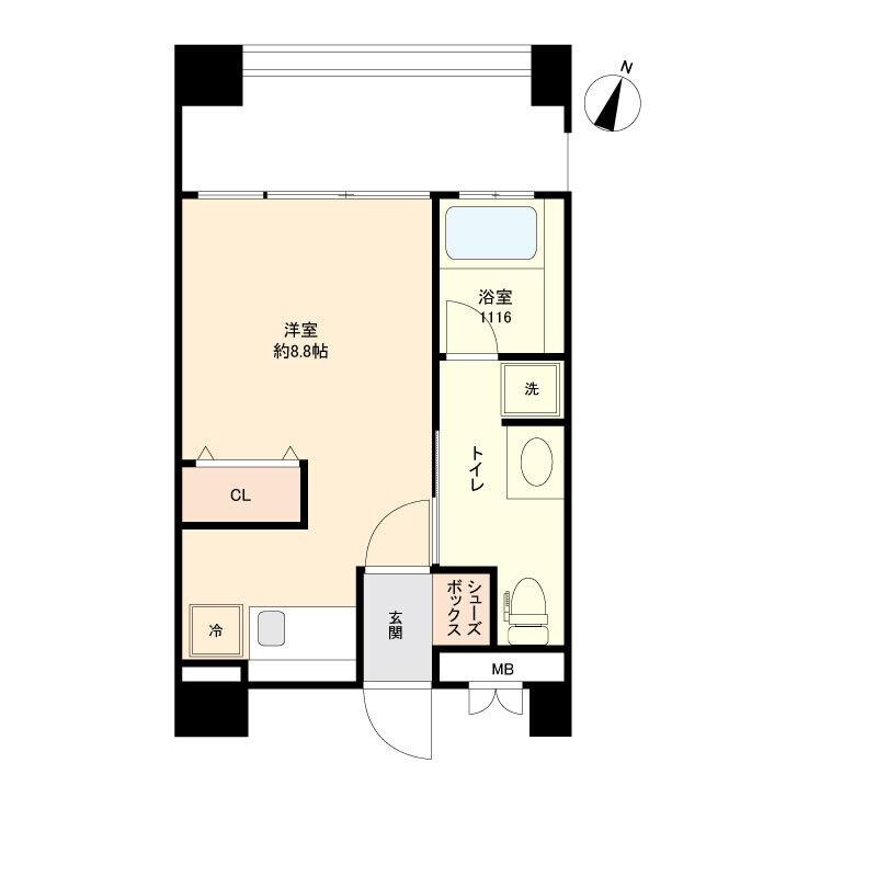 レジディア警固の物件間取画像