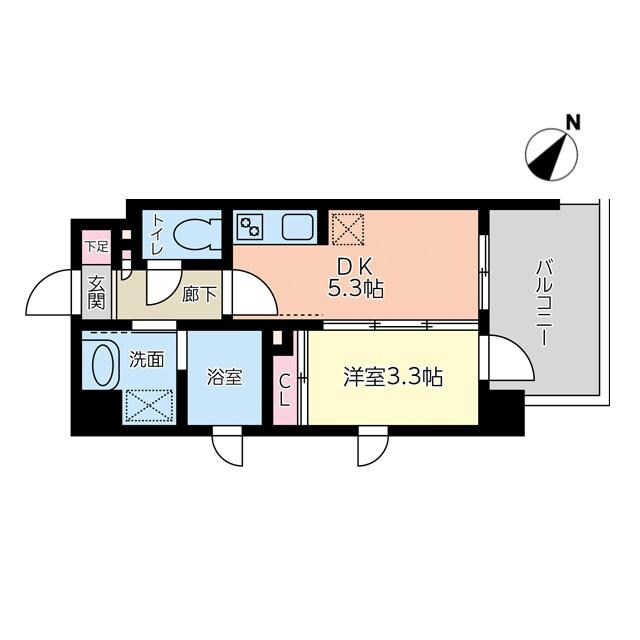 ヴィラージュ天神ストリートの物件間取画像