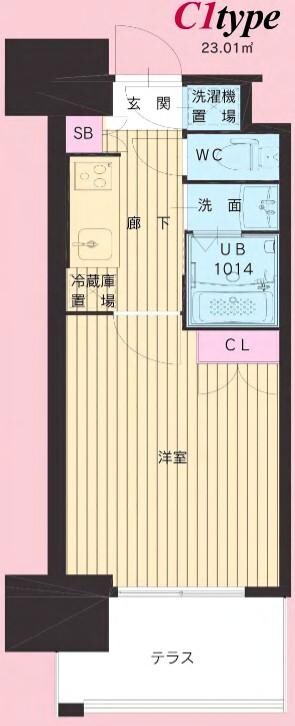 №111　CLUB　ORIENT　BLDの物件間取画像