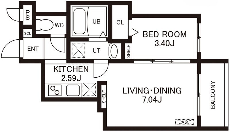 （仮称）cherim室見WESTの物件間取画像