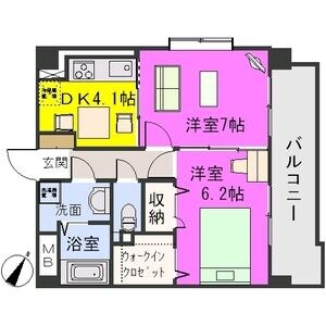 グランドゥール27の物件間取画像