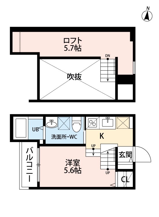 西鉄平尾駅 徒歩12分 2階の物件間取画像