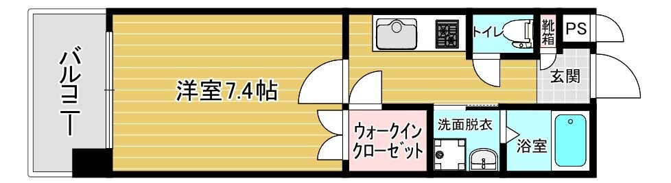 リファレンス天神の物件間取画像