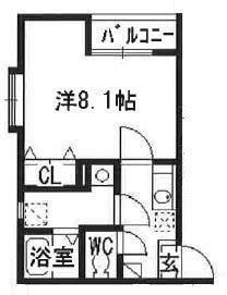 リブレア箱崎駅前Bの物件間取画像