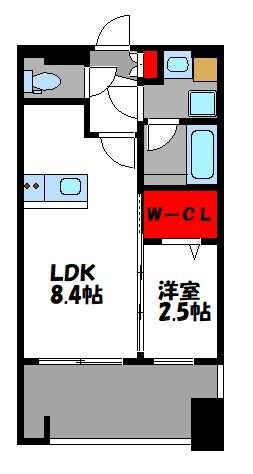 グランフォーレプライム六本松Ⅱの物件間取画像