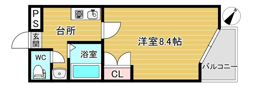 リリーフ薬院の物件間取画像